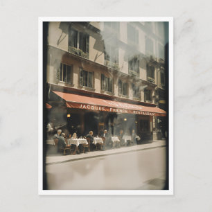 Jacques French Restaurant 1940er Jahre Chicago Postkarte