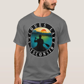 Jacques Lake Wisconsin Canoeing T-Shirt