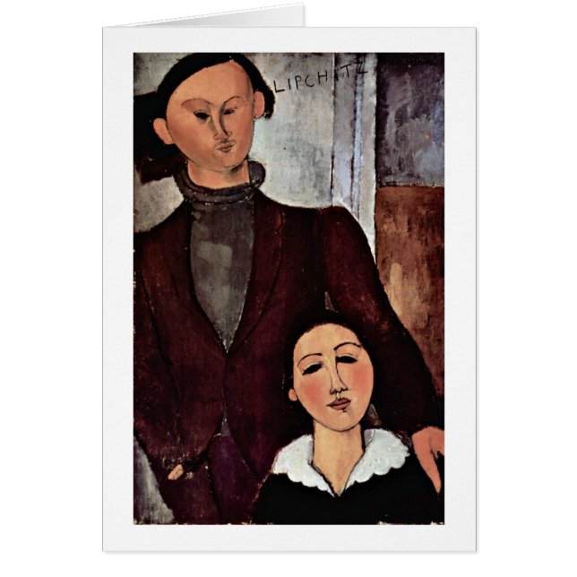 Jacques Lipchitz und Ehefrau von Amedeo Modigliani (Vorne)