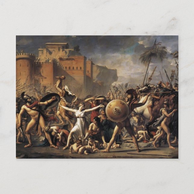 Jacques-Louis David - Die Sabine Women Postkarte (Vorderseite)
