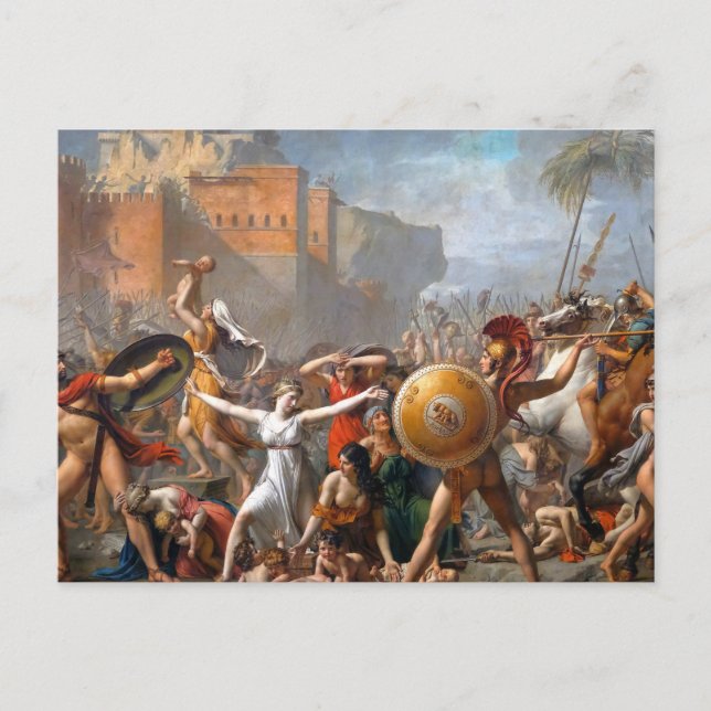 Jacques Louis David - Die Sabine Women Postkarte (Vorderseite)