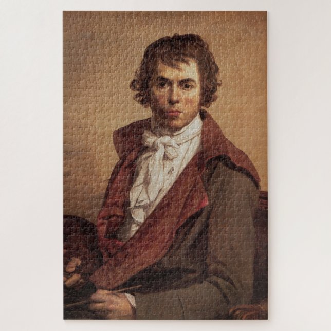 Jacques-Louis David: Selbstportrait Puzzle (Vertikal)