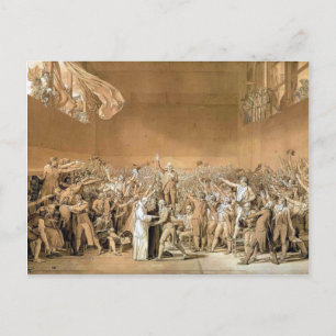 Jacques-Louis - Tennis Court Oath, 20. Juni 1789 Postkarte