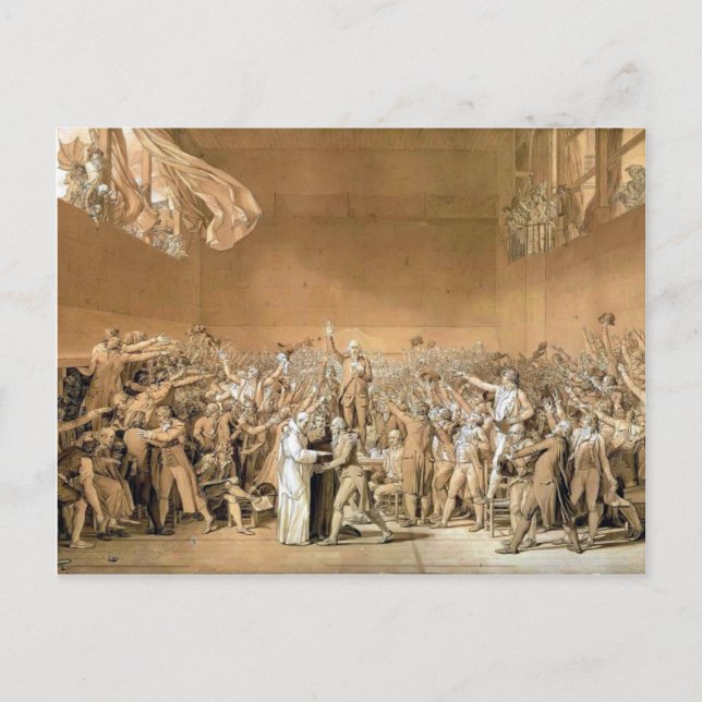 Jacques-Louis - Tennis Court Oath, 20. Juni 1789 Postkarte (Vorderseite)