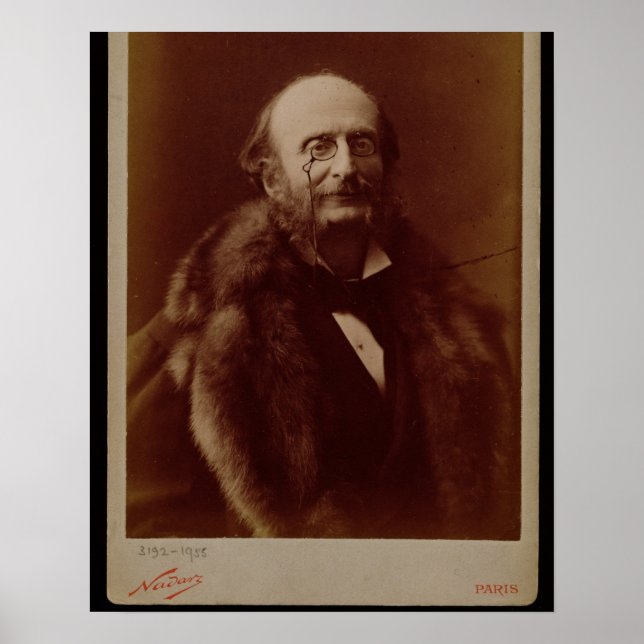 Jacques Offenbach (1819-80), deutscher Komponist,  Poster (Vorne)