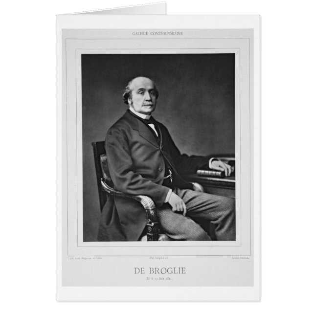 Jacques Victor Albert de Broglie (1821-1901), aus (Vorne)
