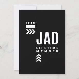 Jad Personalisiert Name Birthday Gift Einladung