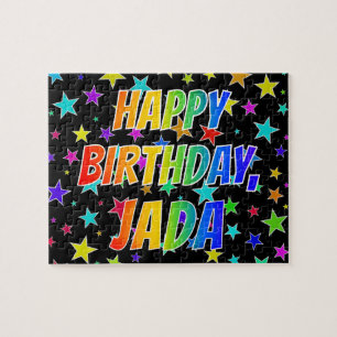 "JADA" Vorname, Spaß "GLÜCKLICHER BIRTHTAG" Puzzle