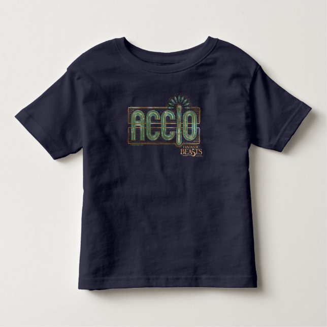 Jade Art Deco ACCIO™ Spell Graphic Kleinkind T-shirt (Vorderseite)