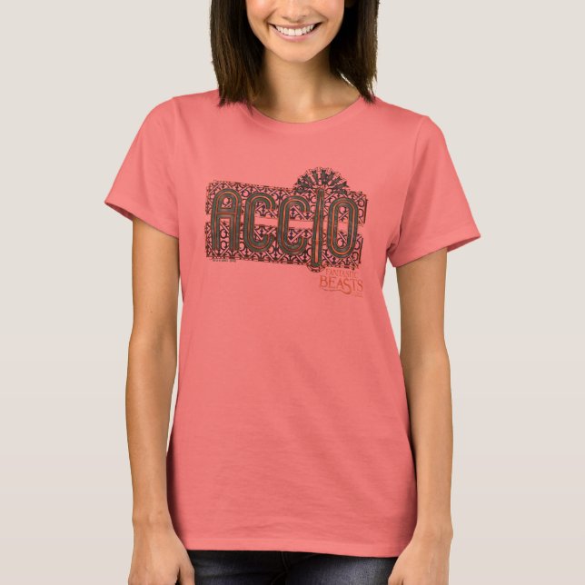 Jade Art Deco ACCIO™ Spell Graphic T-Shirt (Vorderseite)