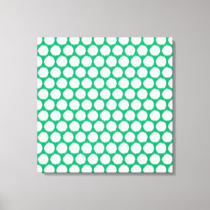 Jade Asian Moods Ikat Dots Leinwanddruck