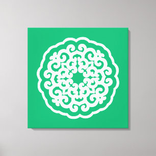 Jade Asian Moods Mandalla Leinwanddruck