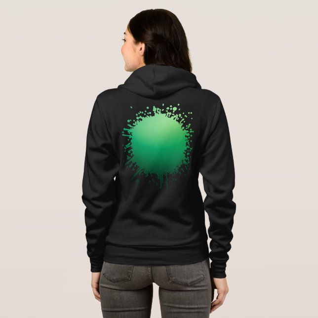 Jade-Atem Hoodie (Schwarz voll)