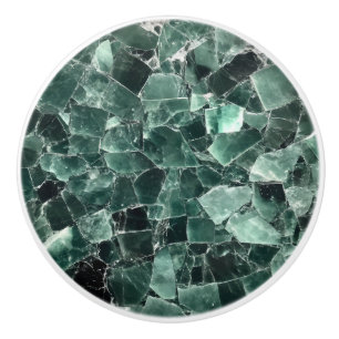 Jade Crystal Pattern Keramikknauf