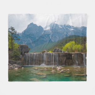 Jade-Drache-Schnee-Berg des blauer Mond-Tal-  Fleecedecke