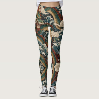 Jade-Drachen-Leggings Leggings