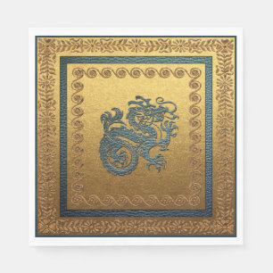 Jade Dragon Luncheon Paper Napkins Serviette