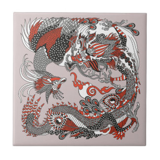 Jade Dragon und Gold Phoenix spielen mit einer Per Fliese