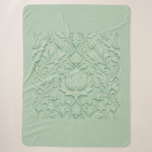 Jade Garten — Blasses Celadon Persisch Sherpadecke