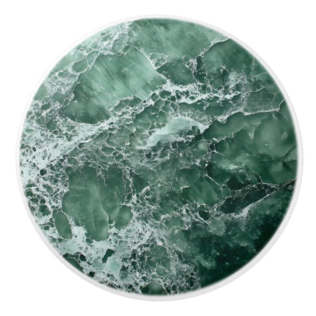 Jade Gem Pattern Keramikknauf (Vorderseite)