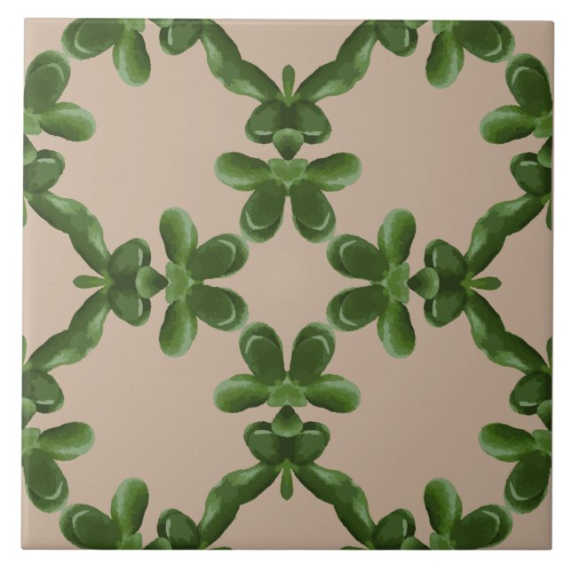 Jade-Gitter in Beige Fliese (Vorderseite)