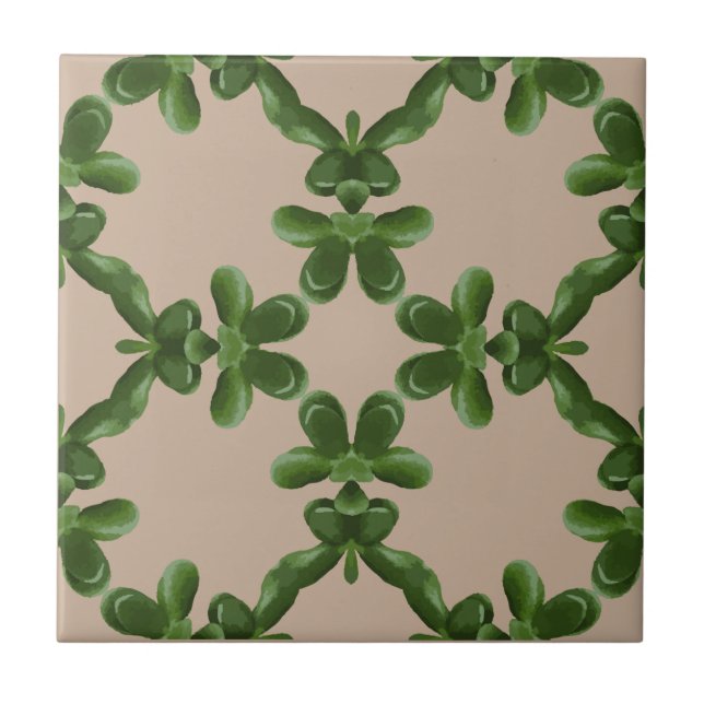 Jade-Gitter in Beige Fliese (Vorderseite)