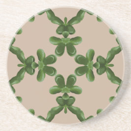 Jade-Gitter in Beige Getränkeuntersetzer