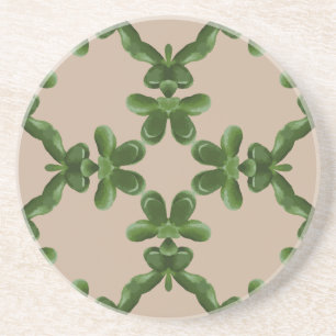 Jade-Gitter in Beige Getränkeuntersetzer