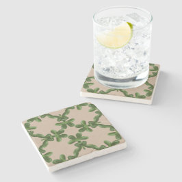 Jade-Gitter in Beige Steinuntersetzer