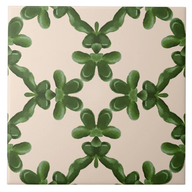 Jade-Gitter in Creme Fliese (Vorderseite)