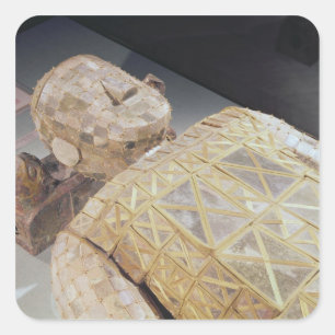 Jade Grabmal Anzug Quadratischer Aufkleber