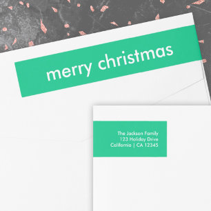 Jade Green Christmas   Vibrant Minimal Address