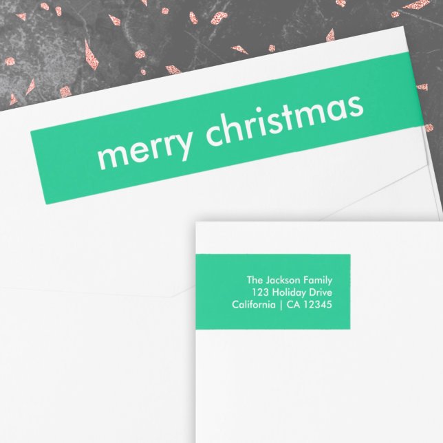Jade Green Christmas | Vibrant Minimal Address (Von Creator hochgeladen)