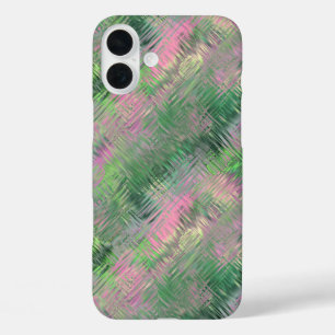 Jade Green Crystal Gel Pattern iPhone 16 Plus Hülle
