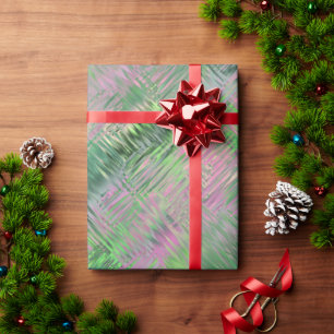 Jade Green Crystal Gel Pattern Geschenkpapier