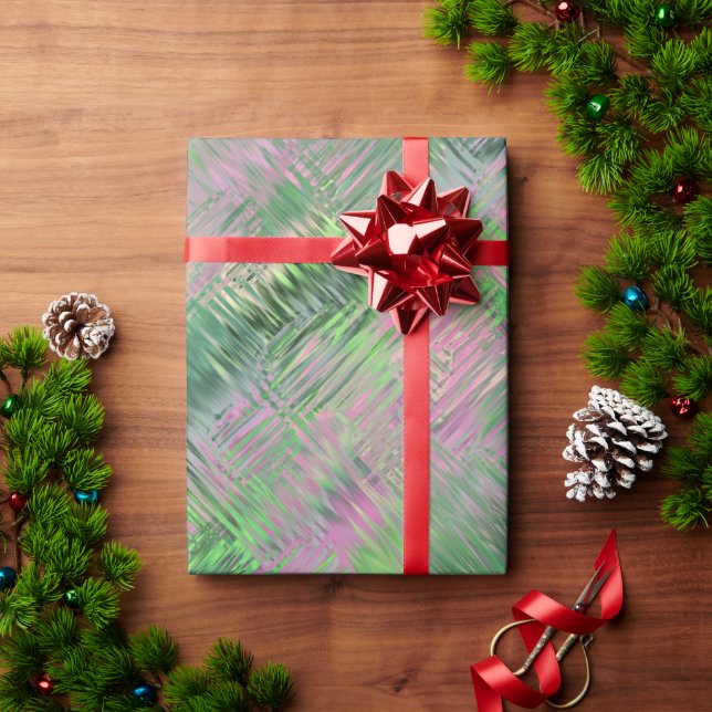 Jade Green Crystal Gel Pattern Geschenkpapier (Feiertagsgeschenk)
