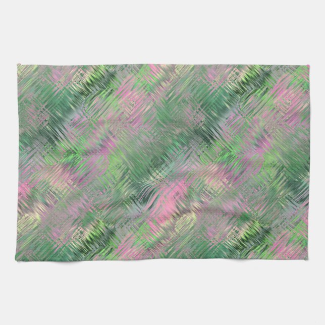 Jade Green Crystal Gel Pattern Handtuch (Horizontal)