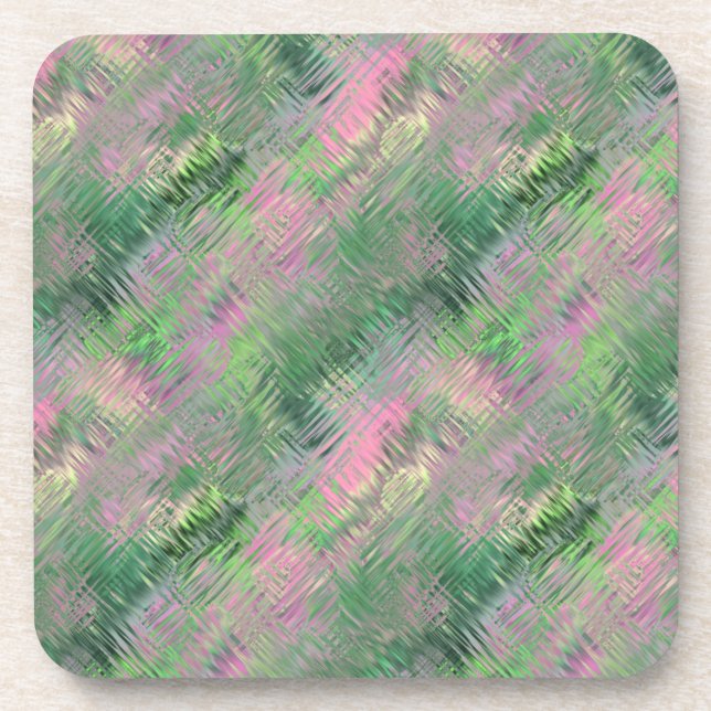 Jade Green Crystal Gel Pattern Untersetzer (Vorderseite)