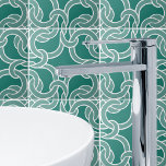 Jade Green White Celtic Knot Nahtlose Muster Tile Fliese<br><div class="desc">Elegantes keltisches Knoten nahtlos Muster,  um eine spirituelle Touch zu Ihrer Zuhause hinzuzufügen.</div>