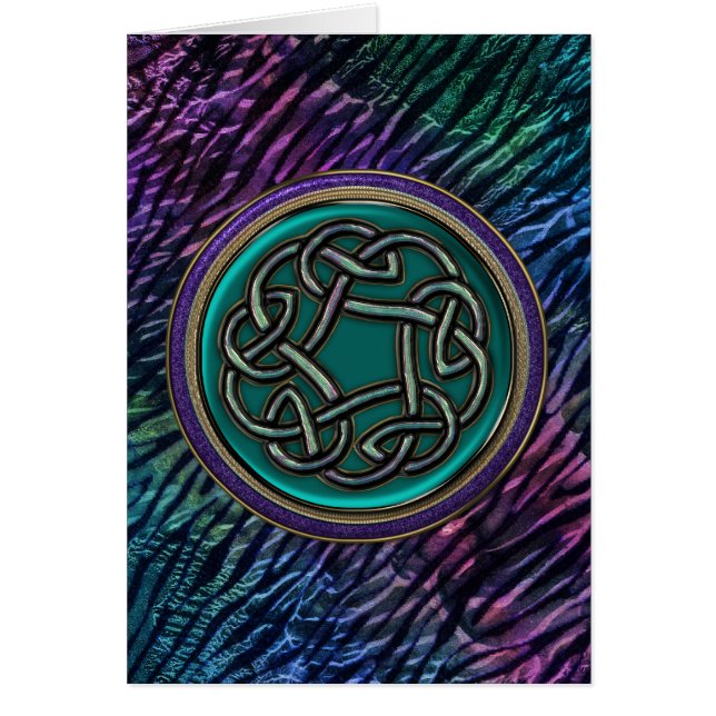 Jade-Grün-Metallceltic-Knoten (Vorne)