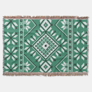Jade-Grün-Südwestaztekisches geometrisches Muste Decke