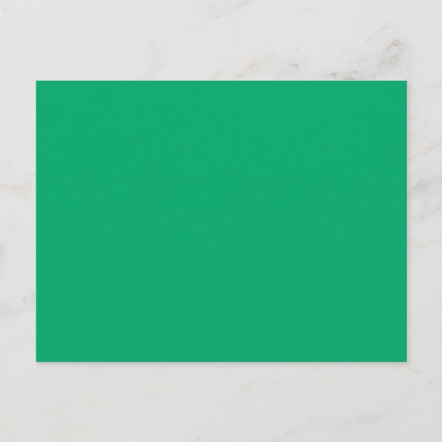 Jade High End Solid Colored Postkarte (Vorderseite)