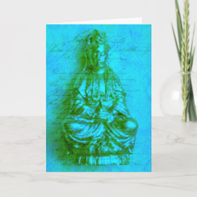 Jade Kwan Yin card Karte (Vorderseite)