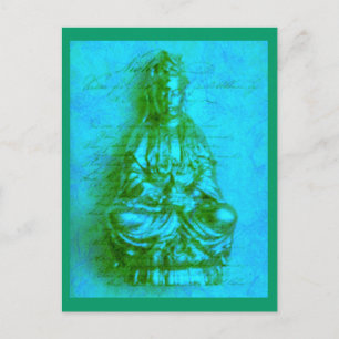 Jade Kwan Yin Postcard Postkarte