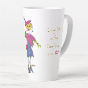 Jade - Leben als Kunst-Latte-Tasse Milchtasse