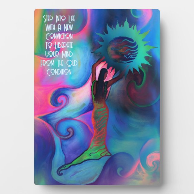 JADE Liberation Tabletop Plaque mit Easel Fotoplatte (Vorderseite)