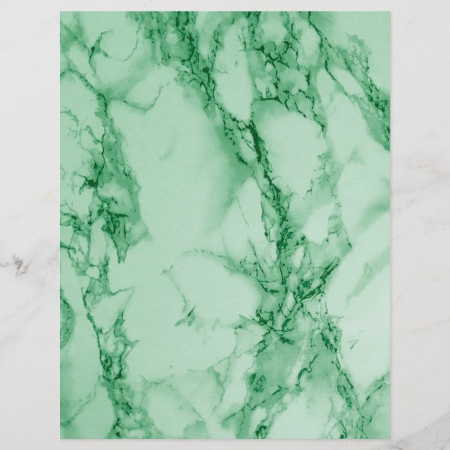 Jade Marble Scrapbook Paper (Vorderseite)