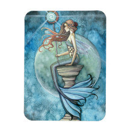 Jade Moon Mermaid Premium Vinyl Magnet