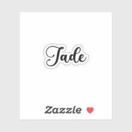 Jade Name - Handgeschriebene Kalligrafie Aufkleber