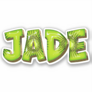 Jade Name Kiwi Design Aufkleber Sticker
